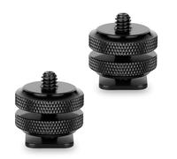 Iruihoo Adaptateur pour Griffe Porte-Accessoire pour Appareil Photo 2 pièces, Fixation pour Griffe Porte-Accessoire, Filetage 1/4", pour Microphones et Fixation pour trépied