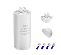 Iruihoo CBB60 75UF Condensateur de démarrage Condensateur connecteur 450 V Condensateur de démarrage 50/60 Hz Capacitor de démarrage