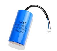 Iruihoo CD60 400uf Condensateur 450V AC 50/60HZ,Condensateur de démarrage, condensateur électrique, condensateur de démarrage de moteur, avec câble, pour réfrigérateur, moteur électrique