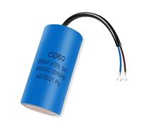 Iruihoo CD60 800uf Condensateur 450V AC 50/60HZ,Condensateur de démarrage, condensateur électrique, condensateur de démarrage de moteur, avec câble, pour réfrigérateur, moteur électrique