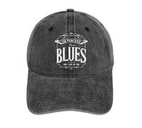 IRURYSHH 100% Blues Musique de l’âme dans Une Casquette de Baseball lavée au Design Musical et thématique