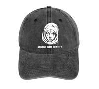 IRURYSHH Conception de la Silhouette Amazigh is My Identity avec Texte d’Affirmation culturelle Casquette de Baseball lavée
