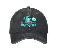 IRURYSHH La Seule façon de réformer Royaume-Uni Hommes Femmes Casquette de Baseball Faire la Grande-Bretagne Grand Détresse Chapeaux Lavés Entraînements en Plein Air Casquette Snapback Ajustable