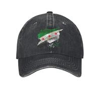 IRURYSHH Vintage Syrie Drapeau Casquette de Baseball Hommes Femmes en détresse lavé Casquette de Soleil en Plein air Été Ajustement réglable Casquettes Chapeau