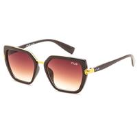 IRUS Pentagon Lunettes de soleil pour femme, protection UV 100 %, petite taille, verres en polycarbonate marron dégradé