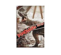 IRUWQUP Jurassic Park Poster mural sur toile esthétique avec musique et films - Peinture décorative pour salon, chambre à coucher, 40 x 60 cm - Style sans cadre