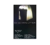 IRUWQUP Poster 1000 Forms of Fear de Sia - Impression sur toile décorative pour salon, chambre à coucher - 30 x 45 cm - Style sans cadre