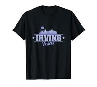 Irving Texas City aux États-Unis T-Shirt Graphique avec Valeur, Homme, Noir, L