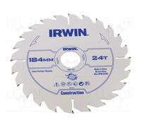 Irwin Tools Irwin Lame de scie circulaire à main 184 × 30 mm 24 dents ATB Quantité:1