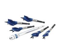 Irwin Bleu Rainure 6X Stubby Bois Bout Ensemble, 5 Pièces : 16-25mm + Extension