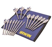 IRWIN® Blue Groove 4X Ensemble De Forets Plat, 17 Pièces IRWIW4041002