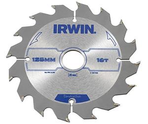IRWIN Irw1897086 125 x 20 mm 16-teeth Lame de scie circulaire avec dents