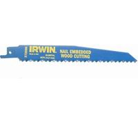 Irwin lame de scie sabre 150mm 6 w/inch / bois avec clous (2pcs)