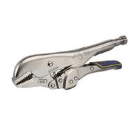 Irwin T01T Vise-Grip Pince-Etau avec Mâchoire Droite, Argent/Bleu/Jaune, 250 mm