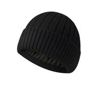 Irzaki Beanie Hat for Men Women Knit Cuff Winter Hat Double-Layered Men's Beanie Toque for Daily Outdoor Sports