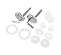 IS charnière de rechange NOBLESSE pour abattant WC placage bois véritable, hêtre/inox