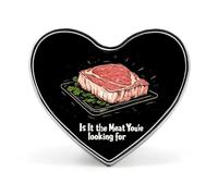 Is It Meat Youre Looking for Brooch Pins Heart Badge Collar Lapel Pins Dress Coat Accessories for Women Men