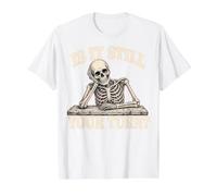 is It Still Your Turn Funny Skeleton Waiting Quote Meme T-Shirt Graphique avec Valeur, Homme, Blanc, L