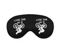 is My Bike Okay Masque pour les Yeux pour Dormir Blackout Nuit Bandeau avec Sangle Réglable pour Hommes Femmes Voyage Yoga Sieste