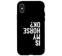 is My Horse Okay Horse Vaulters des voltes équestres drôles Coque pour iPhone X/XS