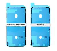 IS-TECK Lot de 2 autocollants de rechange pour iPhone 12 Pro Max - Pour écran et boîtier - Film d'étanchéité LCD