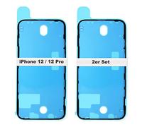 IS-TECK Lot de 2 autocollants de rechange pour iPhone 12 Pro - Pour écran et boîtier - Film d'étanchéité LCD