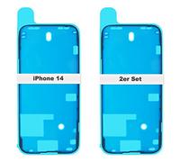 IS-TECK Lot de 2 autocollants de rechange pour iPhone 14 - Pour écran et boîtier - Film d'étanchéité LCD