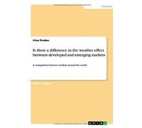 Is There A Difference In The Weather Effect Between Developed And Emerging Markets