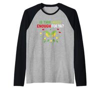 is This Jolly Enough for Ya? Christmas Christmas Holiday Manche Raglan