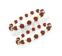 IS4A Bracelet tibétain avec graines de rudraksha à cinq faces authentiques de l'Himalaya - Perles de méditation et de prière, Rudraksha, Non connu