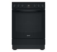 Cuisinière vitrocéramique - INDESIT - IS67V5CCB FR - 4 foyers radiants - Multifonction - Nettoyage par catalyse