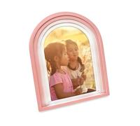 Isaac Jacobs Cadre photo vertical en résine avec motif dégradé de couleurs, cadre photo décoratif, table et décoration murale, affichage à suspendre et décoration d'intérieur (10,2 x 15,2 cm, rose)