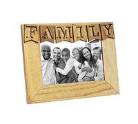 ISAAC Jacobs Wood Sentiments "Family" Cadre photo, 4 by 15,2 cm