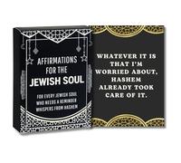 Isaac Liev Jewish Souls Cartes d'affirmations - 52 cartes d'affirmation spirituelle quotidienne avec sagesse et inspiration juives - Cadeau significatif pour hommes, femmes et adolescents