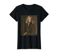 Isaac Newton Physique Science Gravité Math Scientist Geek T-Shirt Graphique avec Valeur, Femme, Noir, XL