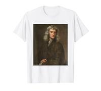 Isaac Newton Physique Science Gravité Math Scientist Geek T-Shirt Graphique avec Valeur, Homme, Blanc, M