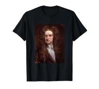 Isaac Newton Physique Science Gravité Math Scientist Geek T-Shirt Graphique avec Valeur, Homme, Noir, L