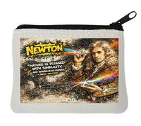 Isaac Newton Porte-monnaie en néoprène Blanc 10 x 11 cm