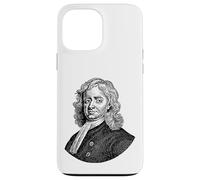 Isaac Newton Portrait de Visage Professeur de Sciences Coque pour iPhone 13 Pro Max