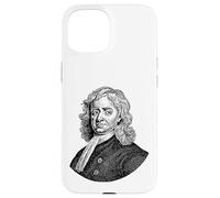 Isaac Newton Portrait de Visage Professeur de Sciences Coque pour iPhone 15