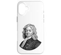 Isaac Newton Portrait de Visage Professeur de Sciences Coque pour iPhone 16 Plus