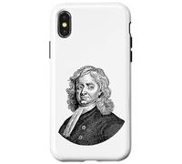 Isaac Newton Portrait de Visage Professeur de Sciences Coque pour iPhone X/XS