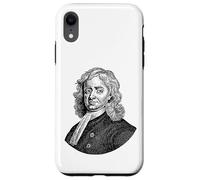 Isaac Newton Portrait de Visage Professeur de Sciences Coque pour iPhone XR