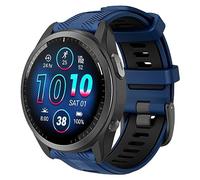 ISABAKE 22mm Bracelet pour Garmin Forerunner 945/935/955/965, Sangle de remplacement en silicone souple pour Fenix 7/Fenix 6/Fenix 6 Pro/Fenix 5/Fenix 5 plus/Quatix 5/Approach S62/S60/MARQ/Descent G1
