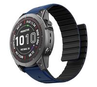 ISABAKE 22MM Bracelets Compatible avec Garmin Fenix 7/Fenix 6/Fenix 5, Bracelet Magnétique Silicone Band pour Forerunner 965/955/945/935/Fenix 7Pro/Fenix 6 Pro GPS/Fenix 5 Plus/Quatix 5/MARQ