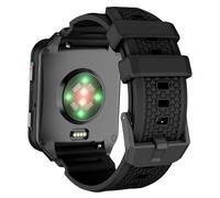 ISABAKE 24MM Bracelet Silicone pour Garmin Venu X1, 24MM Bracelets de Remplacement pour Ticwatch Atlas/Pro5 Enduro/Pro5 /iTOUCH AIR3/Men's Nate Stainless Steel Hybrid/Q Men's Q Machine Hybrid Watch.