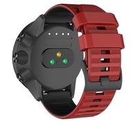 ISABAKE 24MM Bracelet Silicone pour Suunto 9/9 Baro /9 Titanium/7/D5, 24MM Bracelets de Remplacement pour Suunto Spartan Sport/Sport Wrist HR/Traverse 24mm/Smartwatch 2 SW2