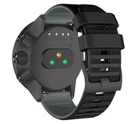 ISABAKE 24MM Bracelet Silicone pour Suunto 9/9 Baro /9 Titanium/7/D5, 24MM Bracelets de Remplacement pour Suunto Spartan Sport/Sport Wrist HR/Traverse 24mm/Smartwatch 2 SW2