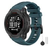 ISABAKE Bracelet Compatible avec Garmin Instinct E 45mm, 22MM Silicone Bracelets de remplacement Compatible avec Garmin Instinct E 45mm