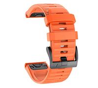Isabake Bracelet de montre pour Garmin Fenix 6/6 Pro, QuickFit 26 mm Compatible avec Fenix 6/6 Pro Fenix 5/5 Plus, Forerunner 935, Forerunner 945, Approach s60, Quatix 5 Orange